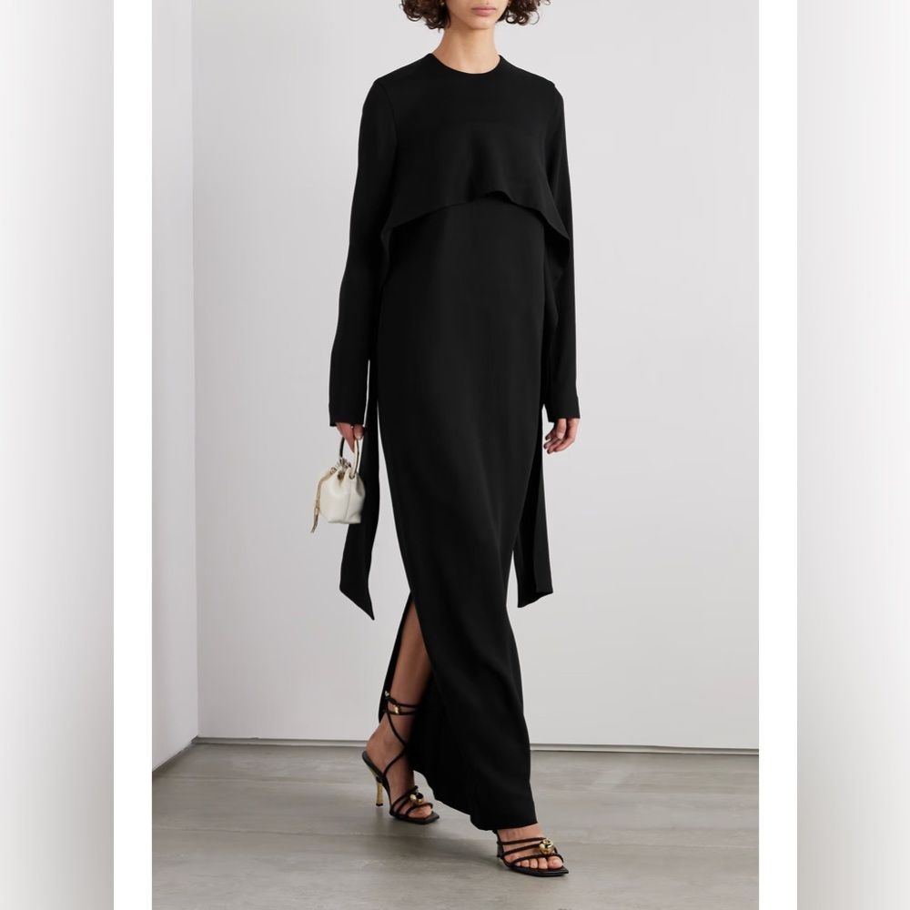 NWT Toteme sash Cady dress in black